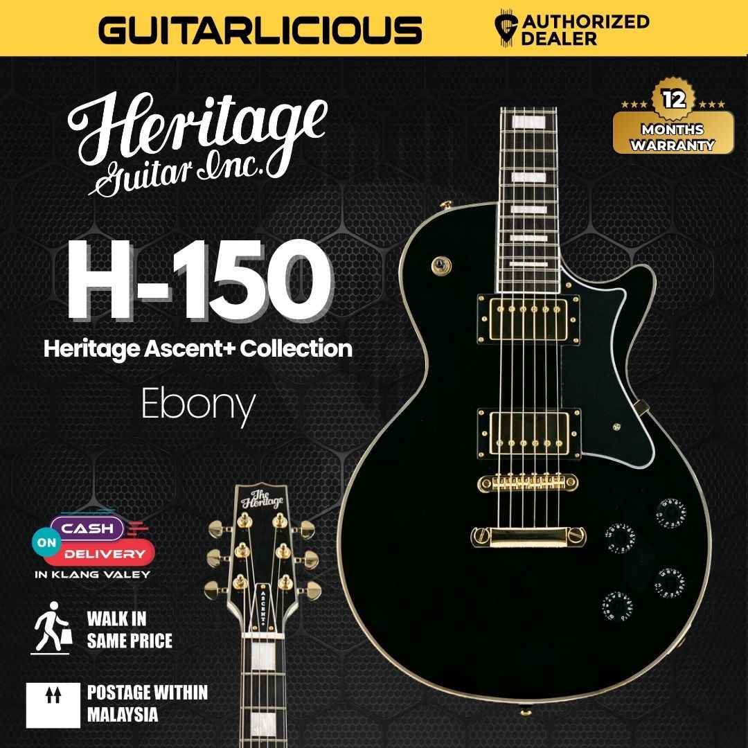 Heritage Ascent+ Collection H-157 Electric Guitar - Ebony