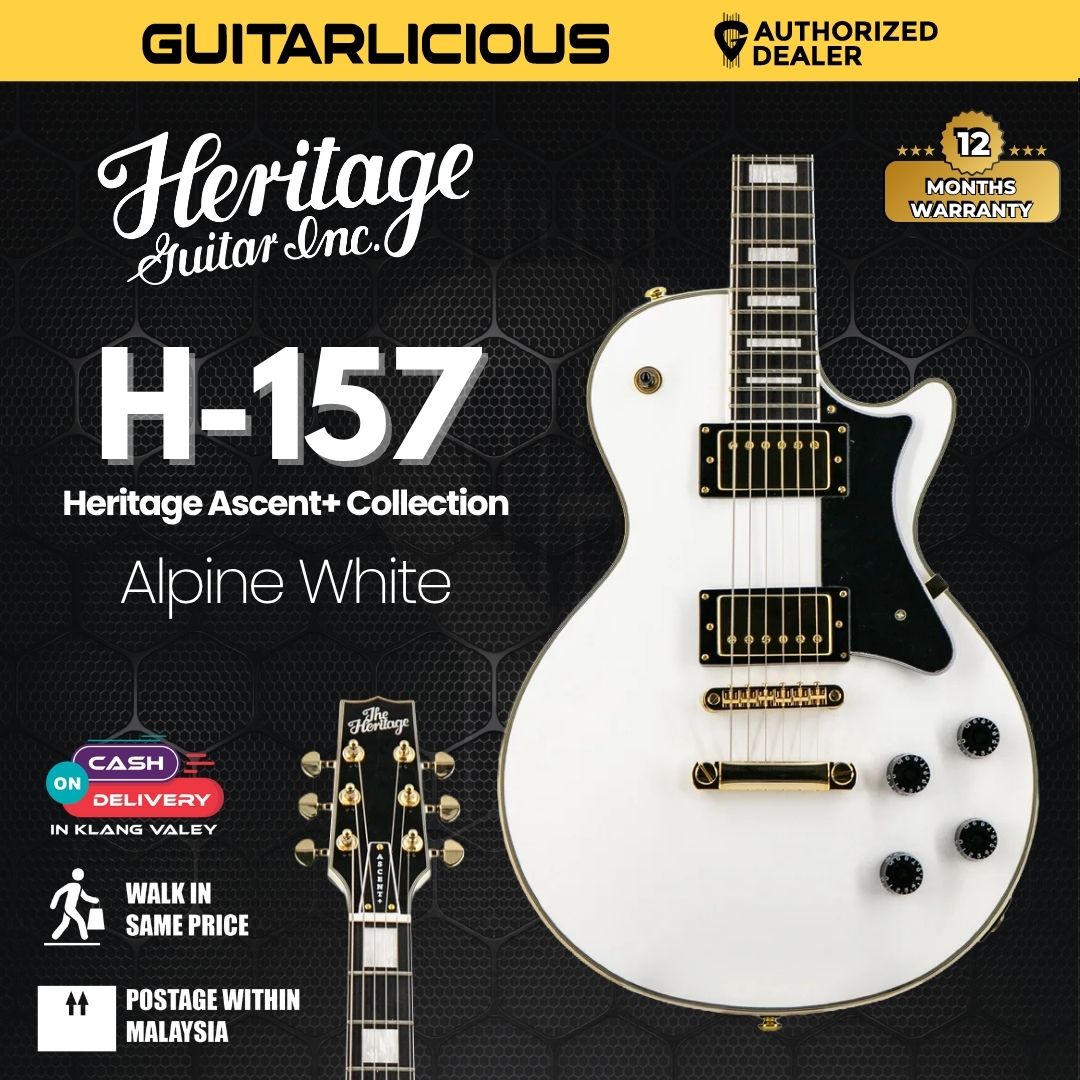 Heritage Ascent+ Collection H-157 Electric Guitar -  Alpine White
