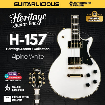 Heritage Ascent+ Collection H-157 Electric Guitar -  Alpine White