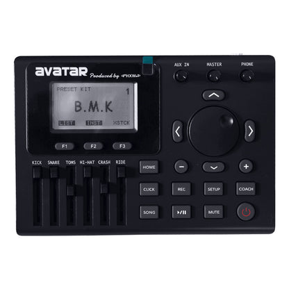 Avatar A51 Professional 9-Piece Mesh Kit Electric Drum Set with Shell (5PC Drum Pad, 4PC Cymbal Pad) - ( A 51 / A-51 )