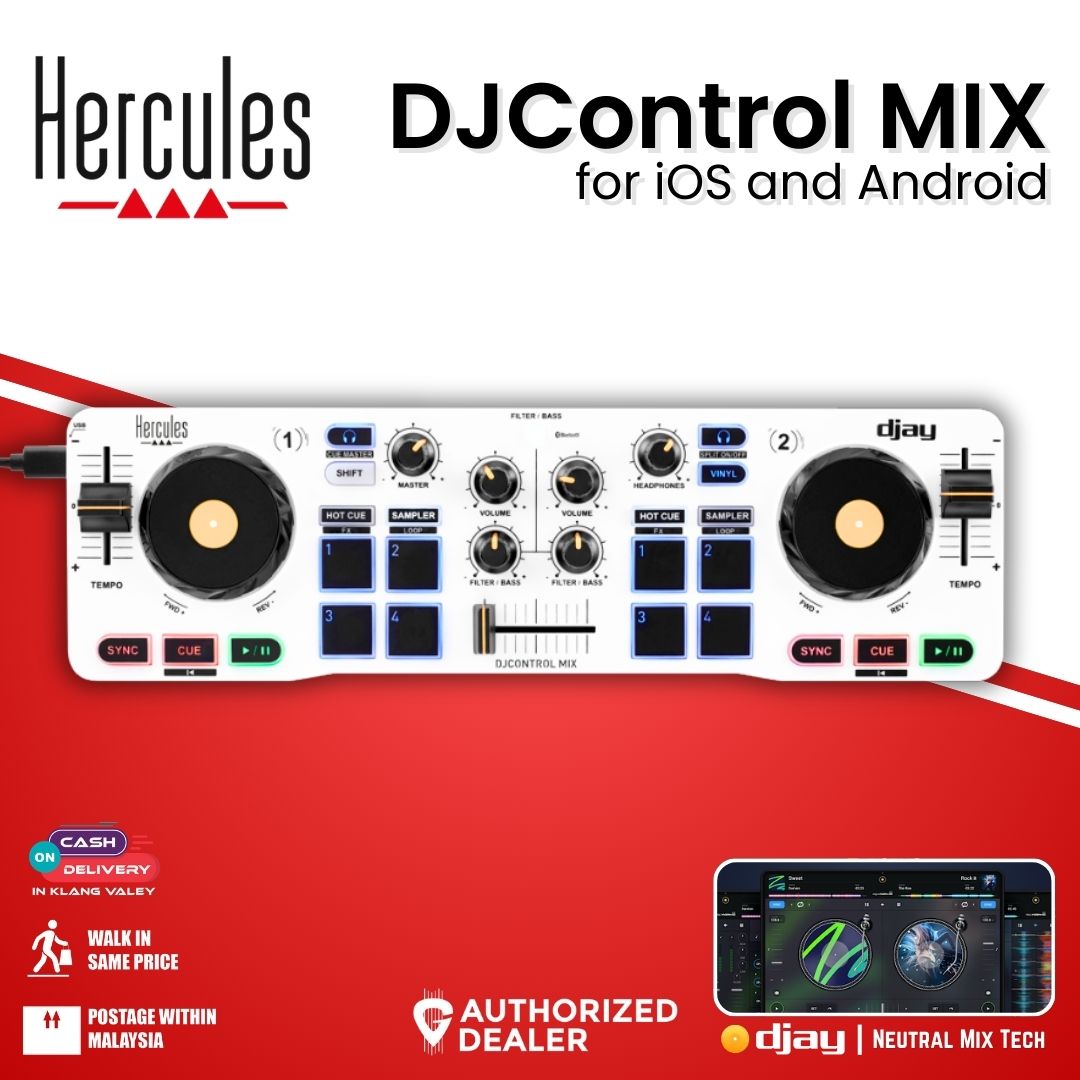 Hercules DJ DJControl Mix 2-channel DJ Controller for iOS and Android Devices ( DJ Control Mix / Control-Mix )
