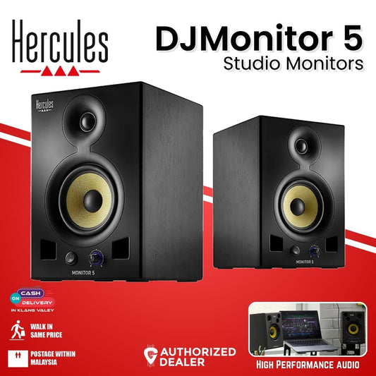 Hercules DJ Monitor 5 Active Studio Monitors - ( Hercules DJ Monitor 5 Speakers / Pair )