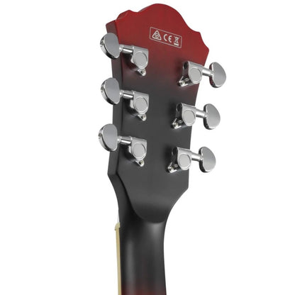 Ibanez ARTCORE Semi Hollow Body Electric Guitar with Double Humbucker & ART-ST Bridge with Tailpiece, Sunburst Red Flat (AS53 / AS 53 / AS53-SRF)