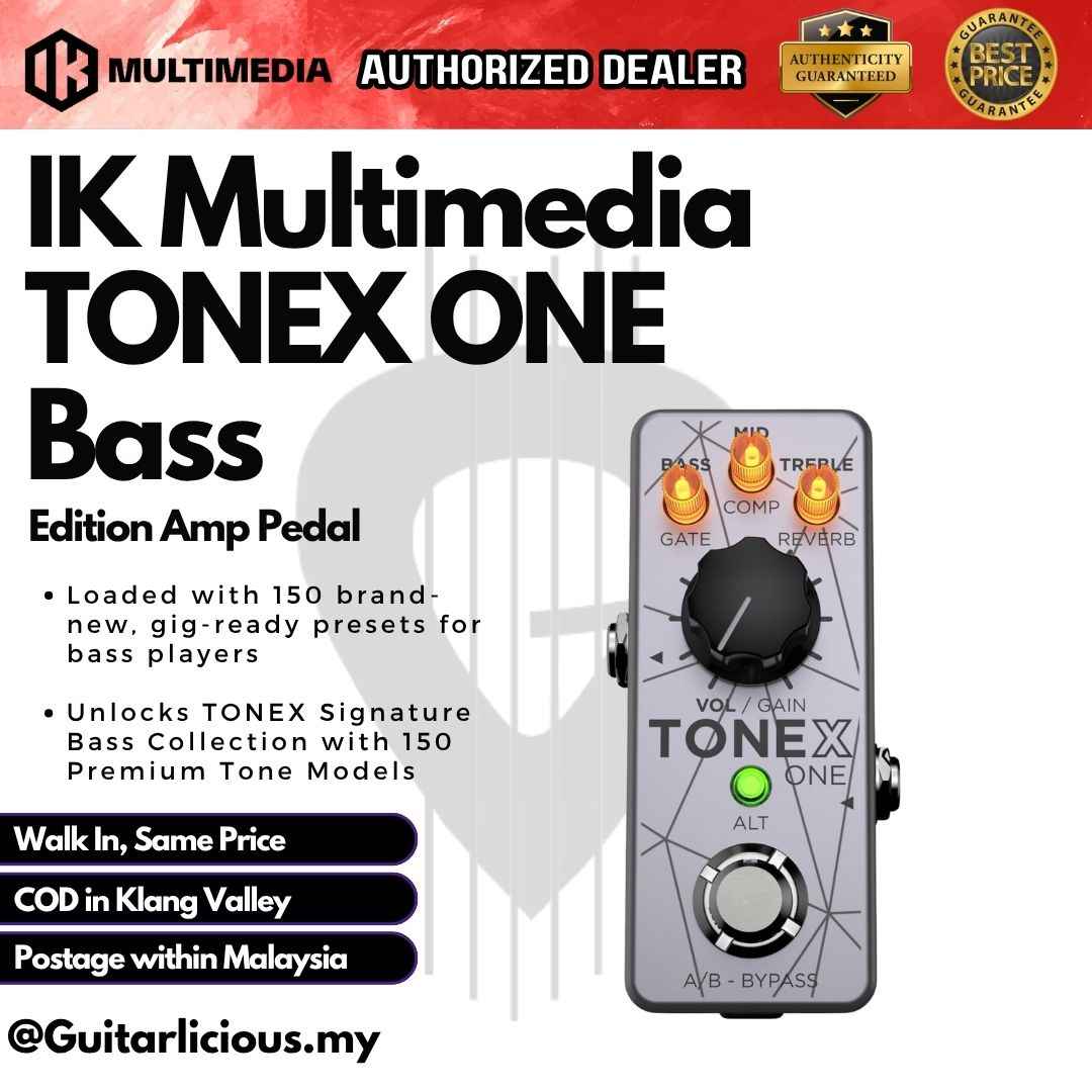 IK Multimedia TONEX ONE Bass Edition Amp Pedal
