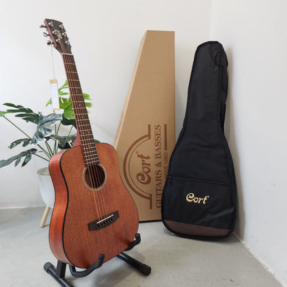 CORT AD Mini M Mahogany 36inch 3/4 Sized Acoustic Guitar with Gig Bag ( ADMini / AD-Mini)