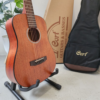 CORT AD Mini M Mahogany 36inch 3/4 Sized Acoustic Guitar with Gig Bag ( ADMini / AD-Mini)