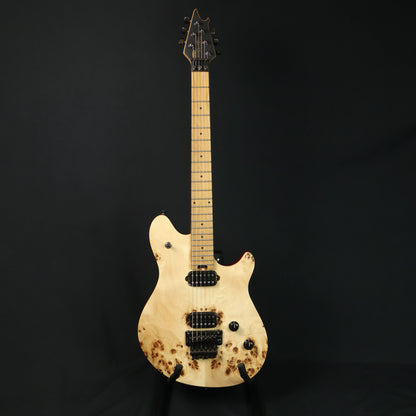 EVH Wolfgang Standard Exotic Floyd Rose Electric Guitar, Baked Maple FB - Poplar Burl