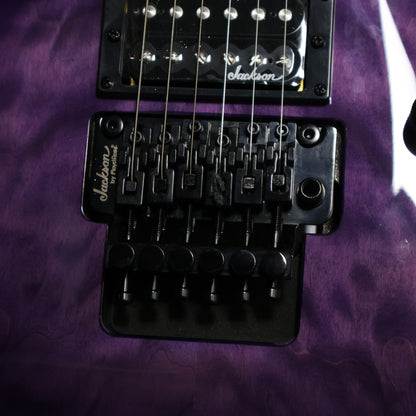 Jackson JS Series JS34Q Dinky DKA-M (HSS) Floyd Rose Electric Guitar - Transparent Purple ( JS-34Q / JS 34Q )