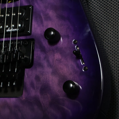 Jackson JS Series JS34Q Dinky DKA-M (HSS) Floyd Rose Electric Guitar - Transparent Purple ( JS-34Q / JS 34Q )