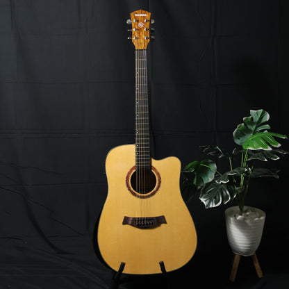 GAMMA GM-570 with EQ Dreadnought 41" Acoustic Guitar with Cutaway & Armrest ( GM570 / GM 570 / GM-570-41 / GM-570-EQ )