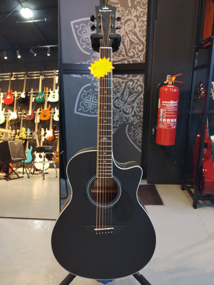 KEPMA A1C 41 inch Grand Auditorium Acoustic Guitar - Black - ( B-STOCK )
