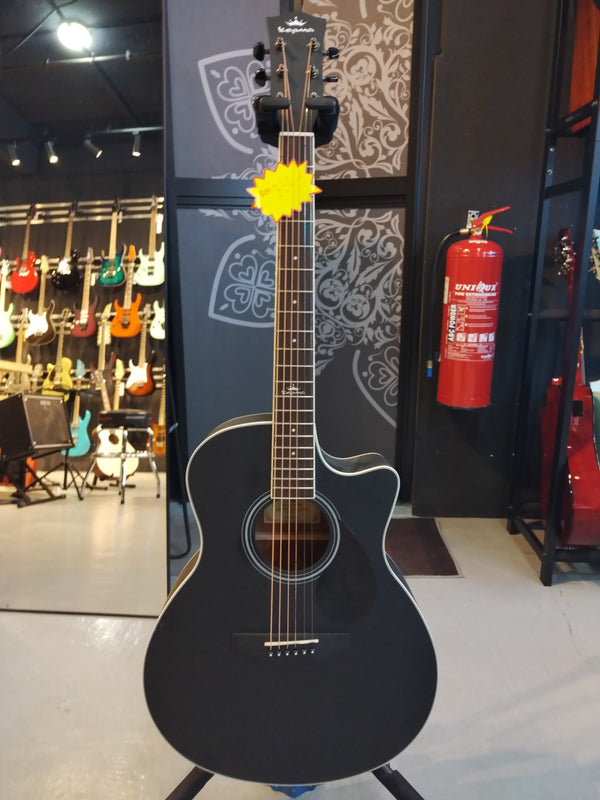 KEPMA A1C 41 inch Grand Auditorium Acoustic Guitar - Black - ( B-STOCK )