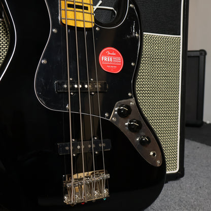 Squier by Fender Classic Vibe 70s Jazz 4 String Bass Guitar, Maple FB - BLACK ( CV70S )