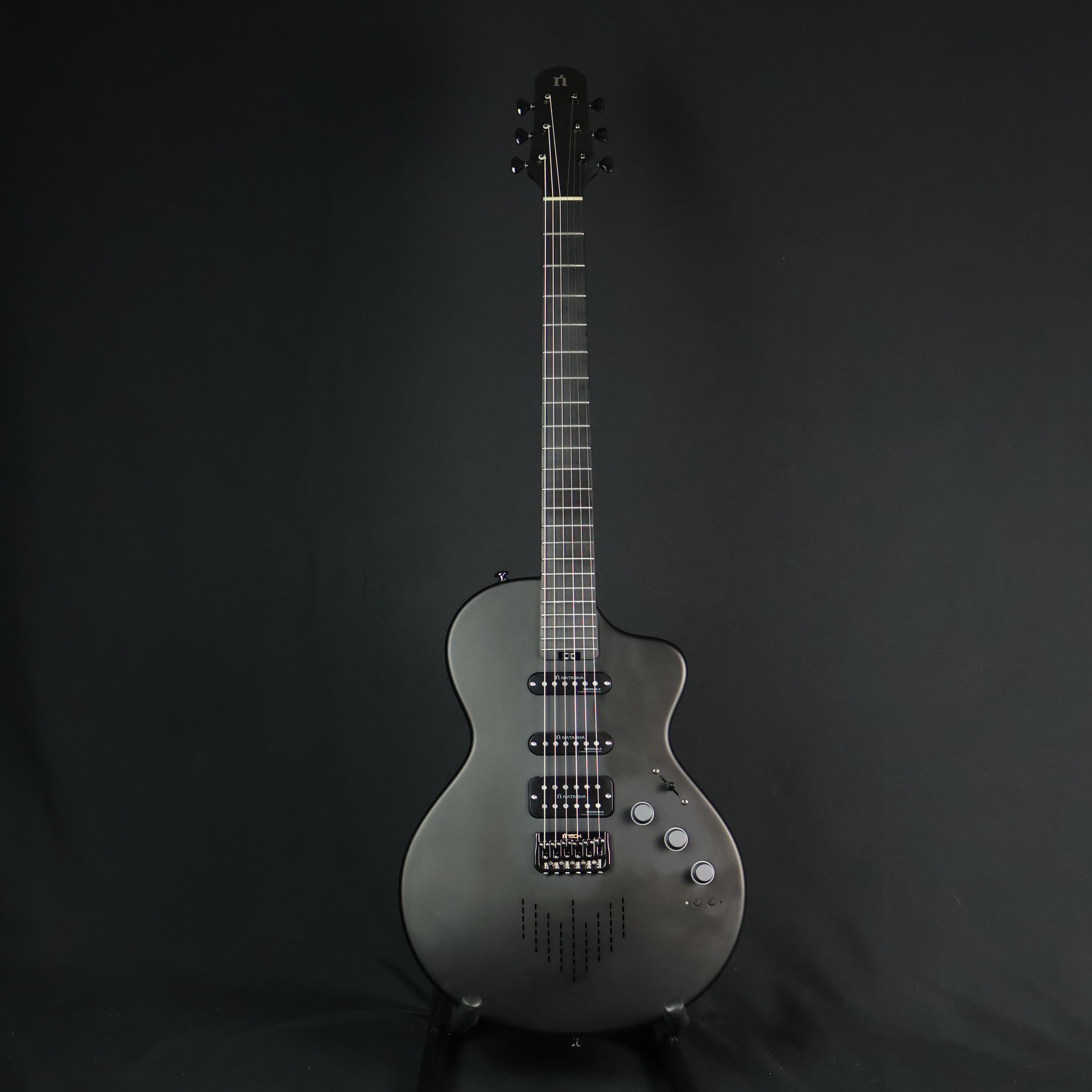 Natasha ギター Nebula Smart App CosmicBlack Natasha Nebula Smart Electric Guitar - Cosmic Black – GUITARLICIOUS