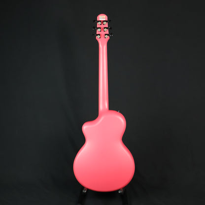 Natasha Asteroid Carbon Fibre 38" Acoustic Guitar with Bag - Peach Pink