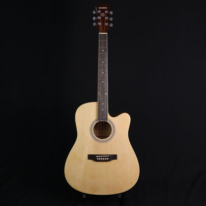 Gamma GM-4111 Acoustic Guitar with EQ with G2 Transacoustic Pickups, with Build in Effects, and Bluetooth Connection for Backing Track