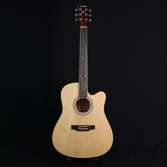 Gamma GM-4111 Acoustic Guitar with EQ with G2 Transacoustic Pickups, with Build in Effects, and Bluetooth Connection for Backing Track