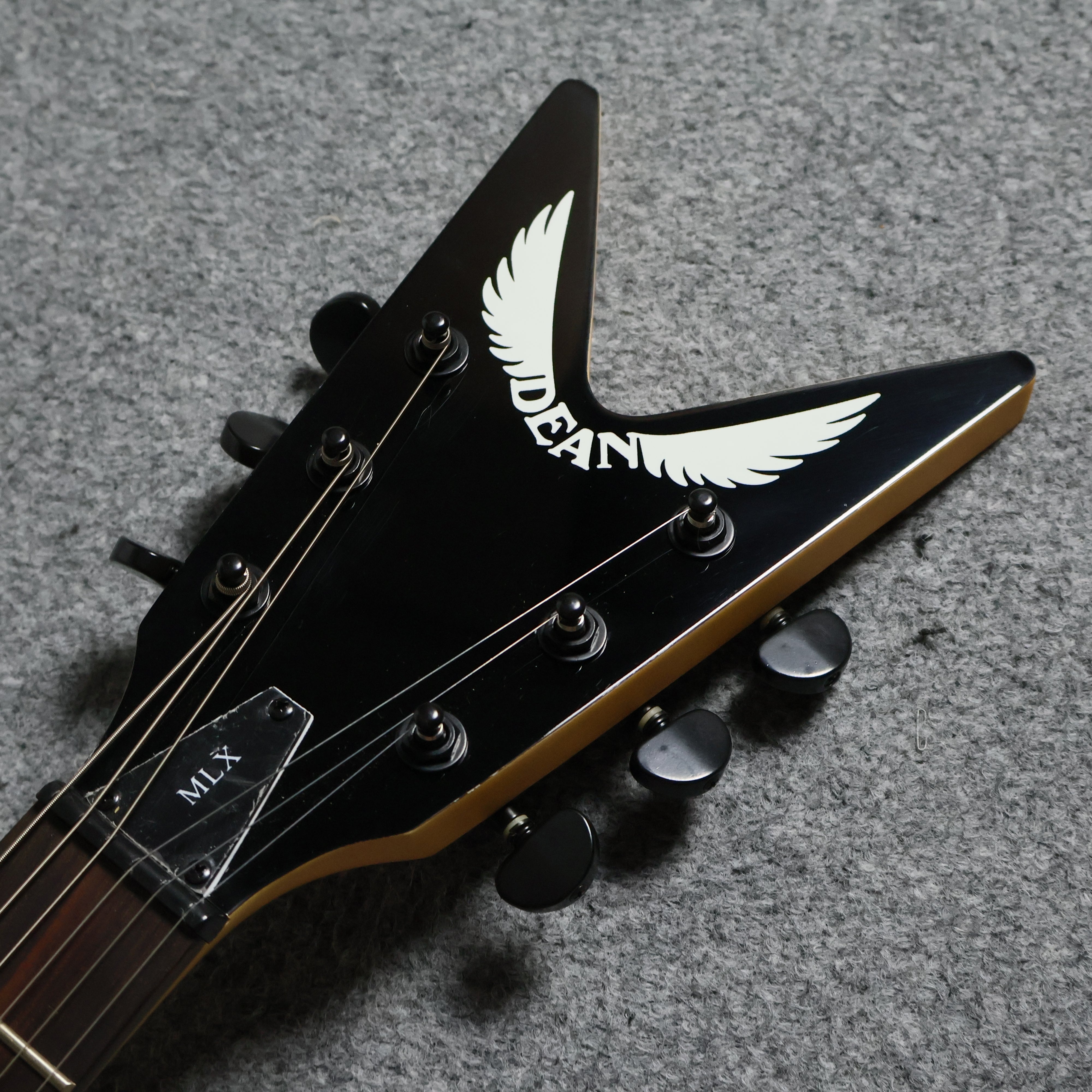 Dean ML XM Humbucker Electric Guitar, Rosewood FB, Trans Black