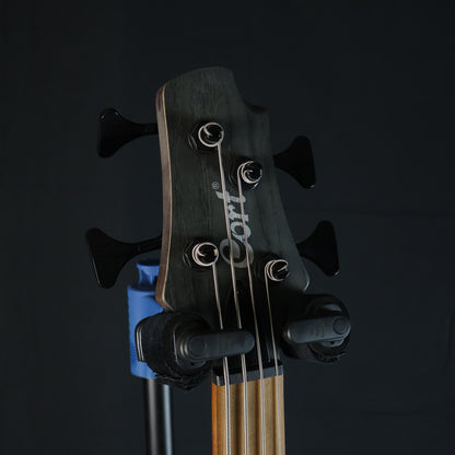 CORT Artisan B4 Element Fretless 4 String Bass Guitar - Open Pore Trans Black (OPTB) ( B-4 / B 4 / B4EFL )