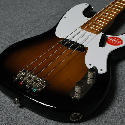 Squier by Fender Classic Vibe 50s Precision 4 String Bass Guitar, Maple FB - 2-Tone Sunburst( CV50S / CV-50S )