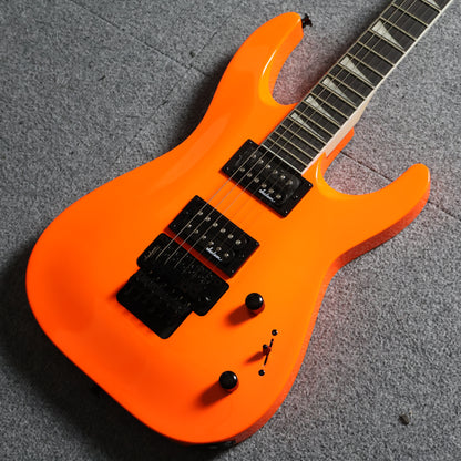 Jackson JS Series Dinky Archtop JS32 DKA Double Humbucker (HH) Floyd Rose Electric Guitar, Amaranth FB - Neon Orange