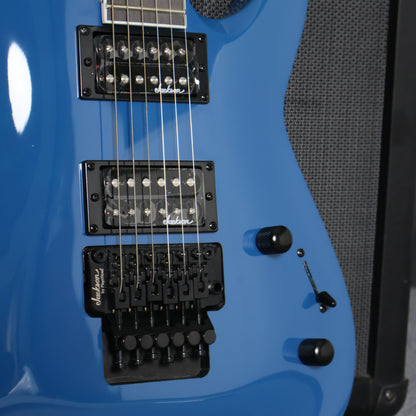 Jackson JS Series Dinky Archtop JS32 DKA Double Humbucker (HH) Floyd Rose Electric Guitar, Amaranth FB - Bright Blue