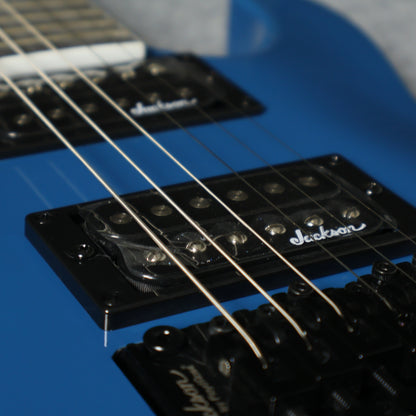 Jackson JS Series Dinky Archtop JS32 DKA Double Humbucker (HH) Floyd Rose Electric Guitar, Amaranth FB - Bright Blue