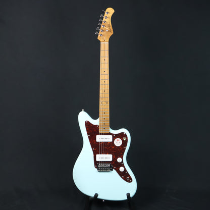 Bacchus BJM-1-RSM/M Roasted Maple Fretboard, Jazzmaster Electric Guitar w/ Bacchus BP-90 Pickups , Pastel Sonic Blue