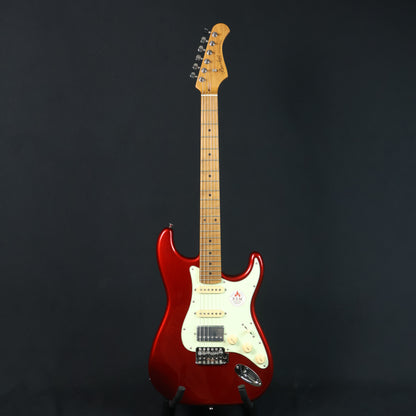 Bacchus BST-2-RSM/M Roasted Maple Fretboard, Stratocaster Electric Guitar w/ Bacchus SSH Pickups- Candy Apple Red / BST2