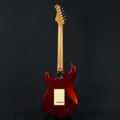 Bacchus BST-2-RSM/M Roasted Maple Fretboard, Stratocaster Electric Guitar w/ Bacchus SSH Pickups- Candy Apple Red / BST2