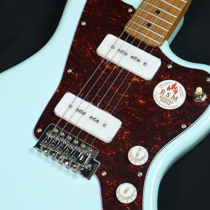 Bacchus BJM-1-RSM/M Roasted Maple Fretboard, Jazzmaster Electric Guitar w/ Bacchus BP-90 Pickups , Pastel Sonic Blue