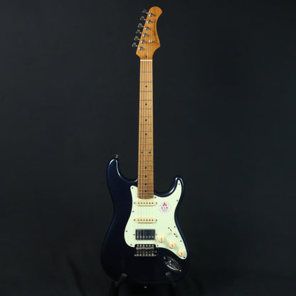 Bacchus BST-2-RSM/M Roasted Maple Fretboard, Stratocaster Electric Guitar w/ Bacchus SSH Pickups - Deep Lake Placid Blue