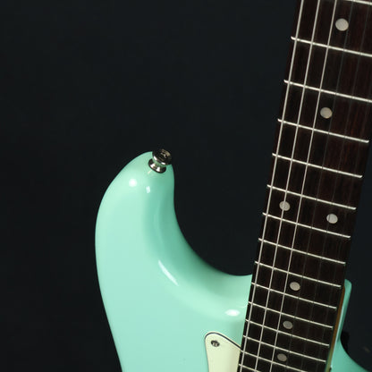 Bacchus BST-2-RSM/R Roasted Maple Neck & Rosewood FB, Stratocaster Electric Guitar w/ Bacchus SSH Pickups- Seafoam Green