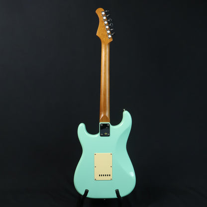 Bacchus BST-2-RSM/R Roasted Maple Neck & Rosewood FB, Stratocaster Electric Guitar w/ Bacchus SSH Pickups- Seafoam Green