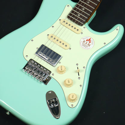 Bacchus BST-2-RSM/R Roasted Maple Neck & Rosewood FB, Stratocaster Electric Guitar w/ Bacchus SSH Pickups- Seafoam Green