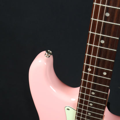 Bacchus BST-2-RSM/R Roasted Maple Neck & Rosewood FB, Stratocaster Electric Guitar w/ Bacchus SSH Pickups - Shell Pink