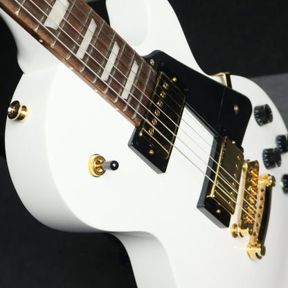 Epiphone Les Paul Studio Gold Limited-Edition Electric Guitar humbucker HH Pick up & Gold Hardware - Alpine White (AW)