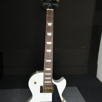 Epiphone Les Paul Studio Gold Limited-Edition Electric Guitar humbucker HH Pick up & Gold Hardware - Alpine White (AW)