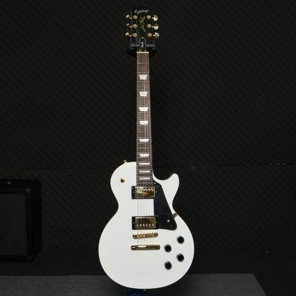 Epiphone Les Paul Studio Gold Limited-Edition Electric Guitar humbucker HH Pick up & Gold Hardware - Alpine White (AW)