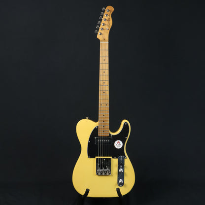 Bacchus BTE-2-RSM/M Roasted Maple Fretboard, Telecaster Electric Guitar P-90 & Single Coil Pickups - Butterscotch Blonde