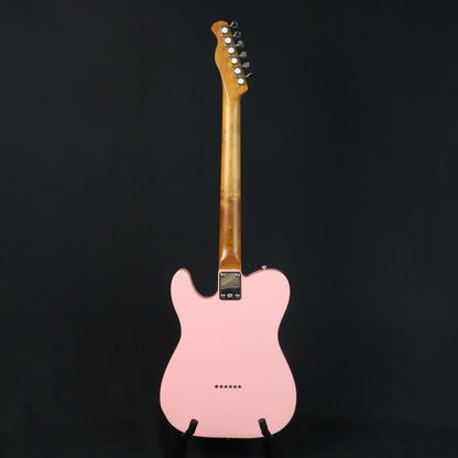 Bacchus BTE-2-RSM/M Roasted Maple Fretboard, Telecaster Electric Guitar w P-90 & Single Coil Pickups - Shell Pink / BTE2