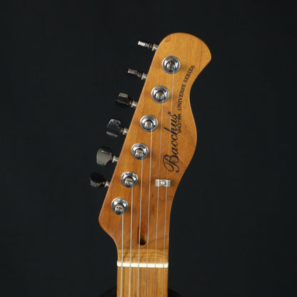 Bacchus BTE-2-RSM/M Roasted Maple Fretboard, Telecaster Electric Guitar W/ P-90 & Single Coil Pickups - 3-Tone Sunburst