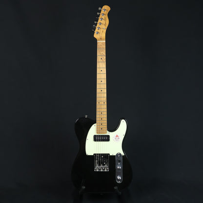 Bacchus BTE-2-RSM/M Roasted Maple Fretboard, Telecaster Electric Guitar W/ Bacchus P-90 & Single Coil Pickups - Black