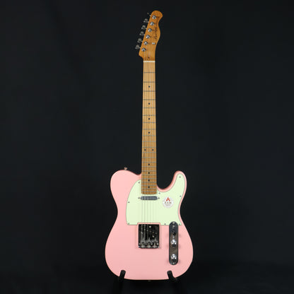 Bacchus BTE-1-RSM/M Roasted Maple Fretboard, Telecaster Electric Guitar w/ Bacchus S-S Pickup - Shell Pink ( BTE BTE1 )