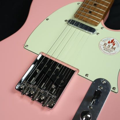 Bacchus BTE-1-RSM/M Roasted Maple Fretboard, Telecaster Electric Guitar w/ Bacchus S-S Pickup - Shell Pink ( BTE BTE1 )