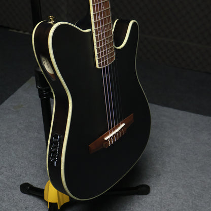 Ibanez TOD10N Tim Henson Signature Nylon Acoustic-Electric Guitar - Transparent Black Flat ( TOD-10N / TOD 10N / TBK )