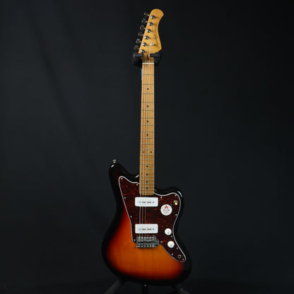 Bacchus BJM-1-RSM/M Roasted Maple Fretboard, Jazzmaster Electric Guitar w/ Bacchus BP-90 Pickups , 3-Tone Sunburst