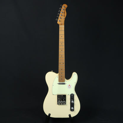 Bacchus BTE-1-RSM/M Roasted Maple Fretboard, Telecaster Electric Guitar w/ Bacchus S-S Pickup - Olympic White ( BTE )