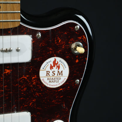 Bacchus BJM-1-RSM/M Universe Series Roasted Maple Fretboard, Jazzmaster Electric Guitar w/ Bacchus BP-90 Pickups - Black