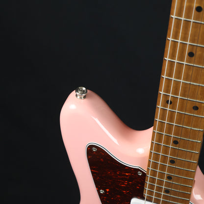 Bacchus BJM-1-RSM/M Universe Series Roasted Maple FB, Jazzmaster Electric Guitar w/ Bacchus BP-90 Pickups -Shell Pink